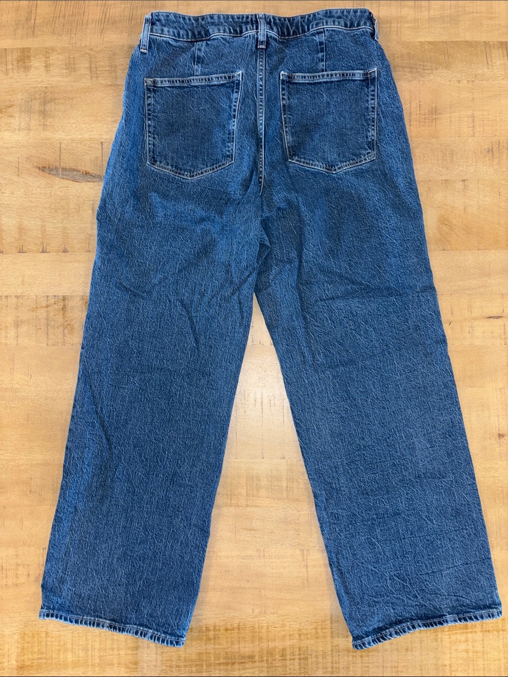 J Crew Factory Curvy Full Length Wide-Leg Jeans Size 31 / 12 99% Cotton Stretch - Picture 4 of 4